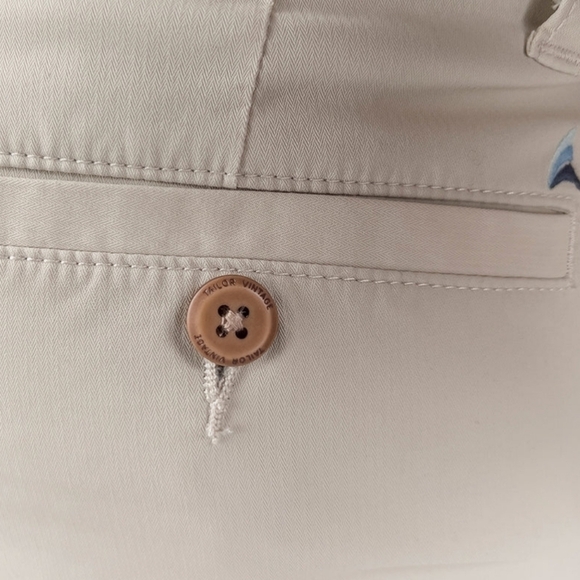 Taylor Vintage Airotec Regular Fit 9" Cotton/Nylon Walking Short Stone Size 36 - Picture 3 of 9